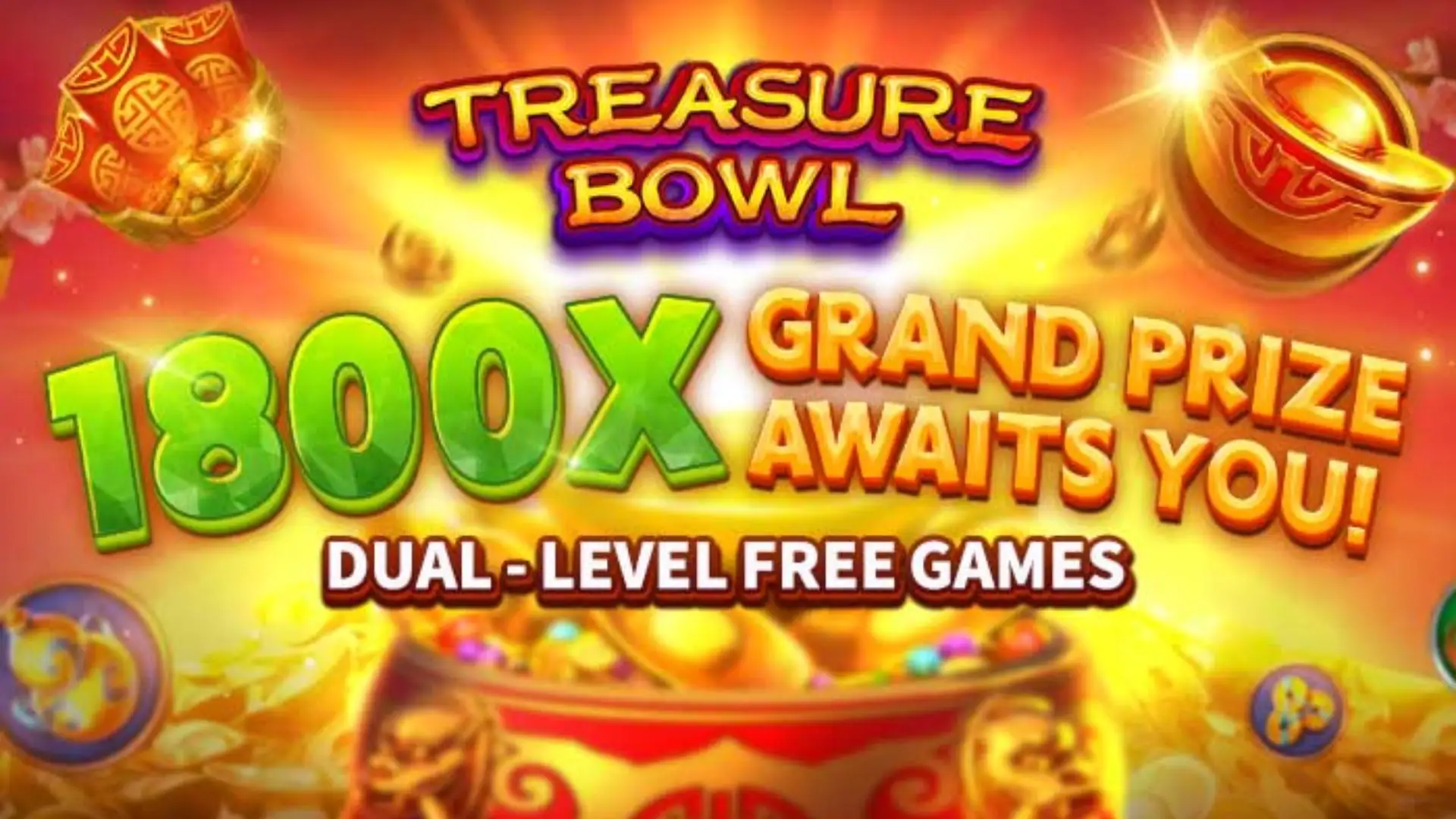 Multiplicadores Treasure Bowl mamipg - 7777x Máximo com Tigela Dourada
